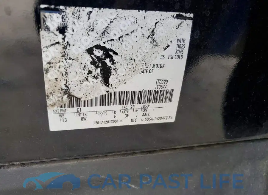 1FM5K7D87JGA34059# 12