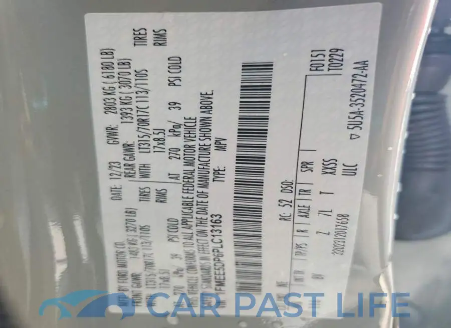 1FMEE5DP6PLC13163# 13