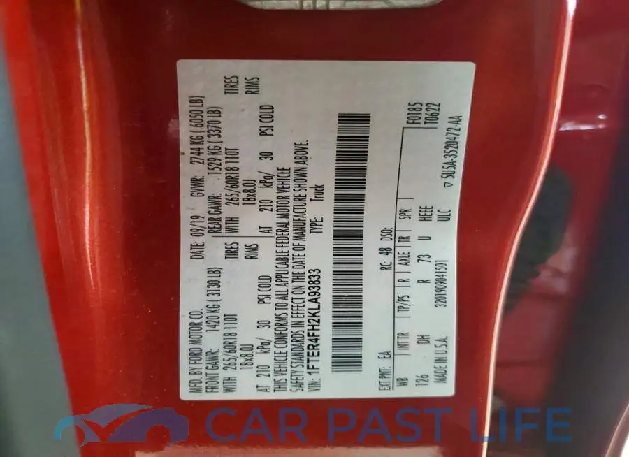 1FTER4FH2KLA93833# 12