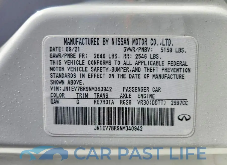 JN1EV7BR9NM340942# 12