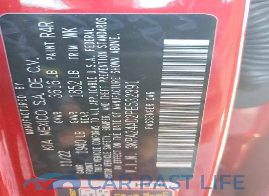 3KPA24AD2PE532391# 13