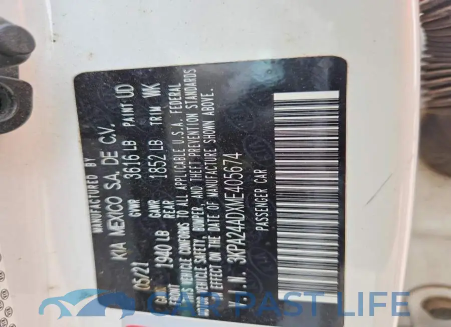 3KPA24ADXME405674# 12