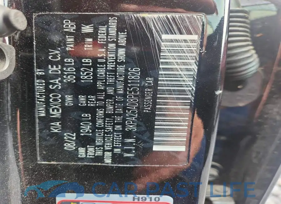 3KPA25AD8PE511826# 12
