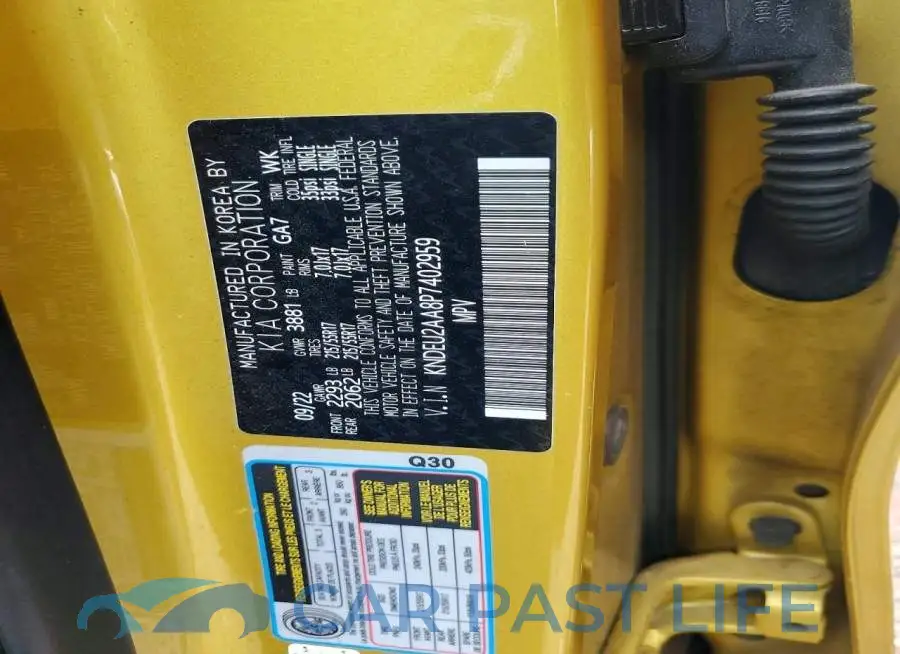 KNDEU2AA8P7402959# 12