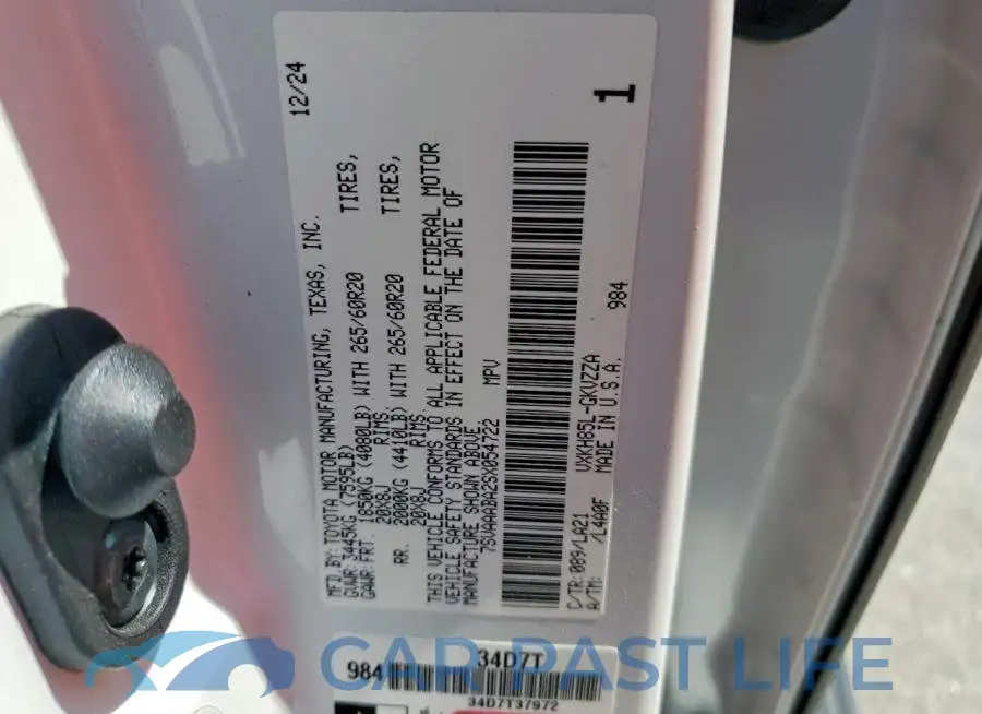 7SVAAABA2SX054722# 13