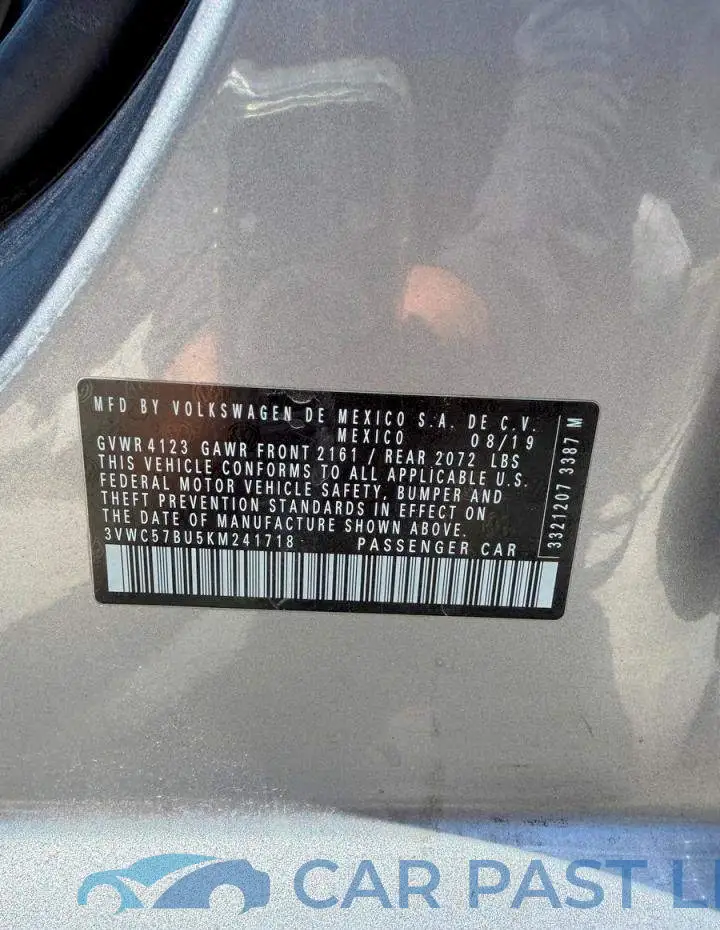 3VWC57BU5KM241718# 10