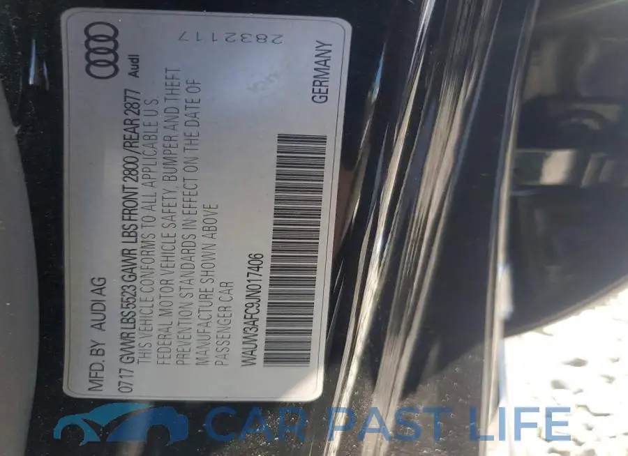 WAUW3AFC9JN017406# 12