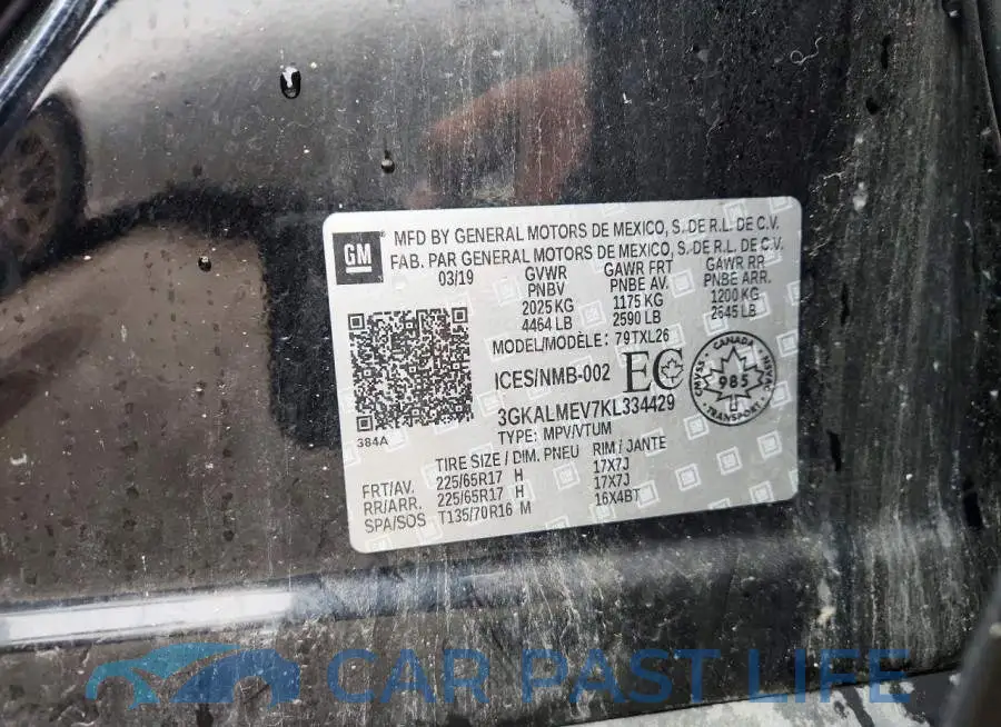 3GKALMEV7KL334429# 14
