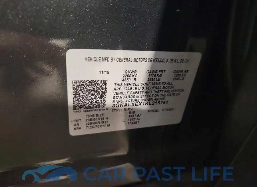 3GKALXEX1KL218761# 14