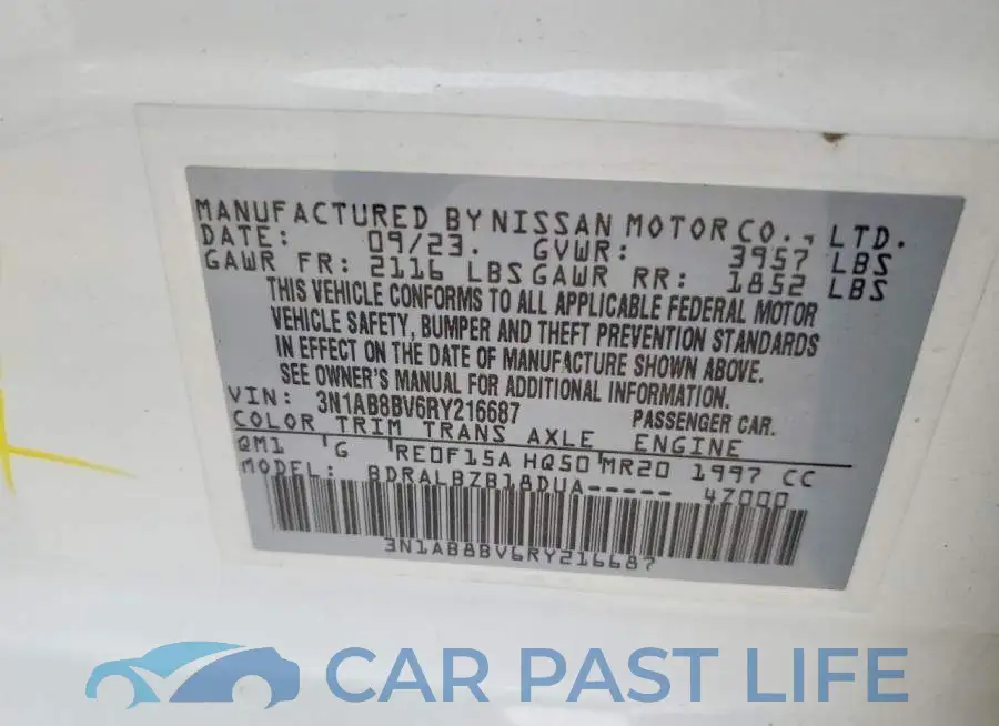 3N1AB8BV6RY216687# 12