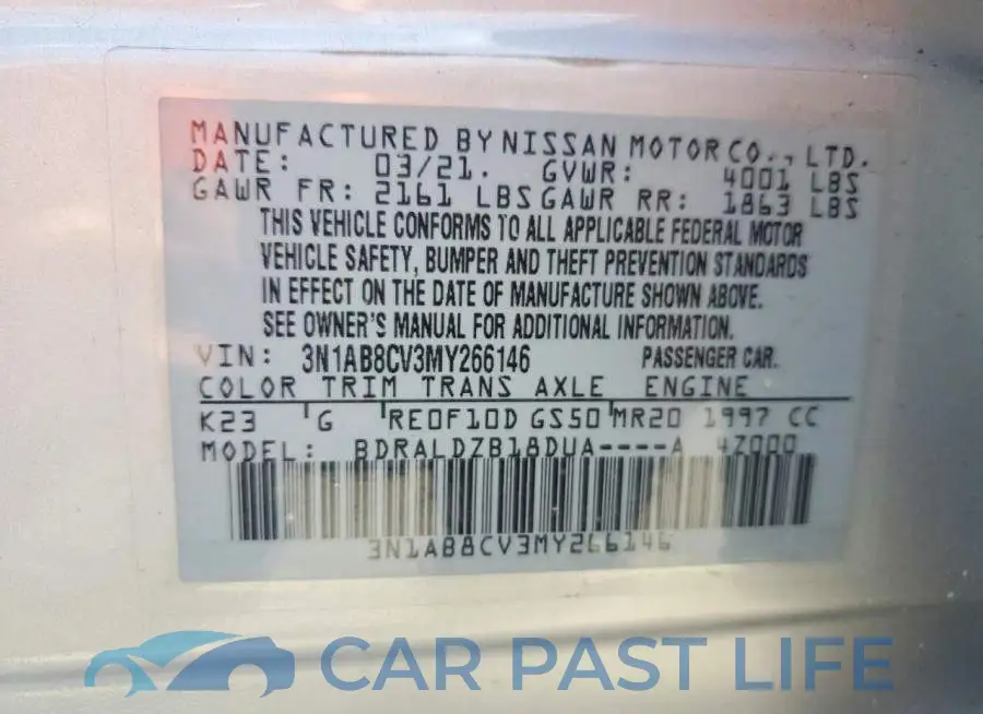 3N1AB8CV3MY266146# 12