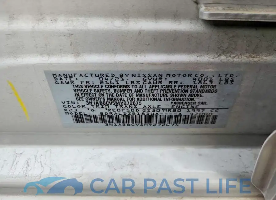3N1AB8CV5MY272675# 13