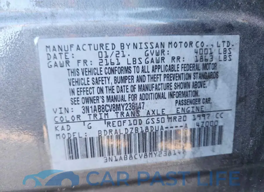 3N1AB8CV8MY238147# 12