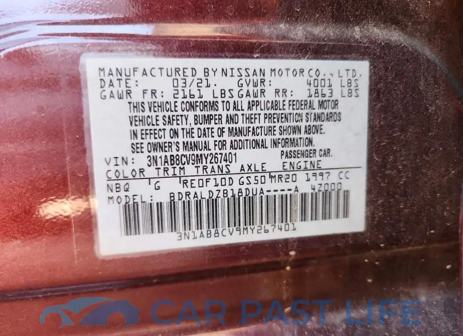 3N1AB8CV9MY267401# 12