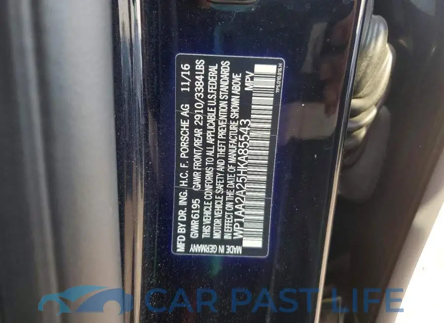 WP1AA2A25HKA85543# 13
