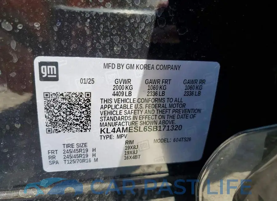 KL4AMESL6SB171320# 12