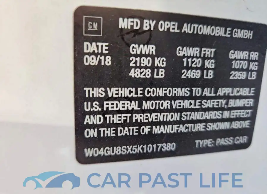 W04GU8SX5K1017380# 13