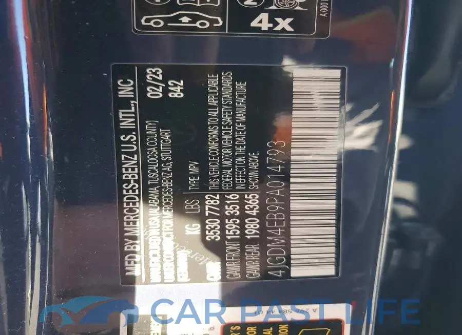 4JGDM4EB9PA014793# 12