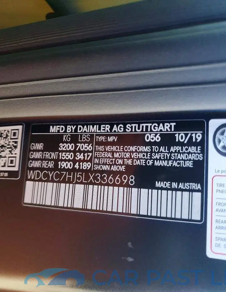 WDCYC7HJ5LX336698# 13