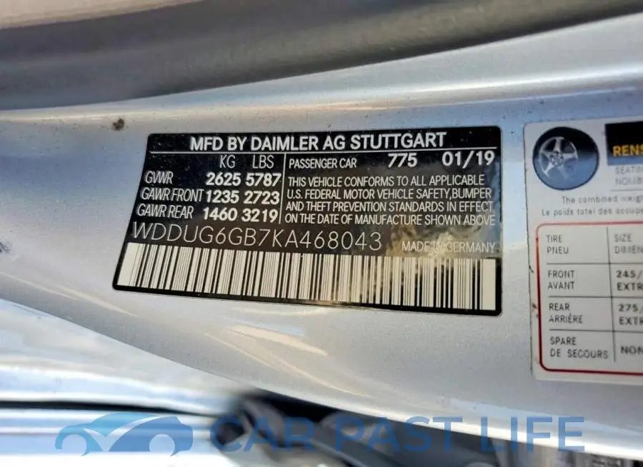 WDDUG6GB7KA468043# 12