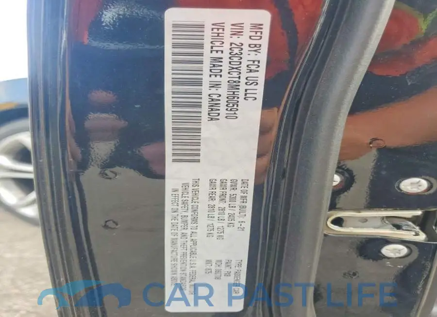 2C3CDXCT8MH605910# 12
