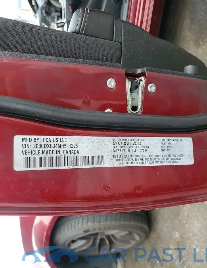 2C3CDXGJ4MH511225# 12