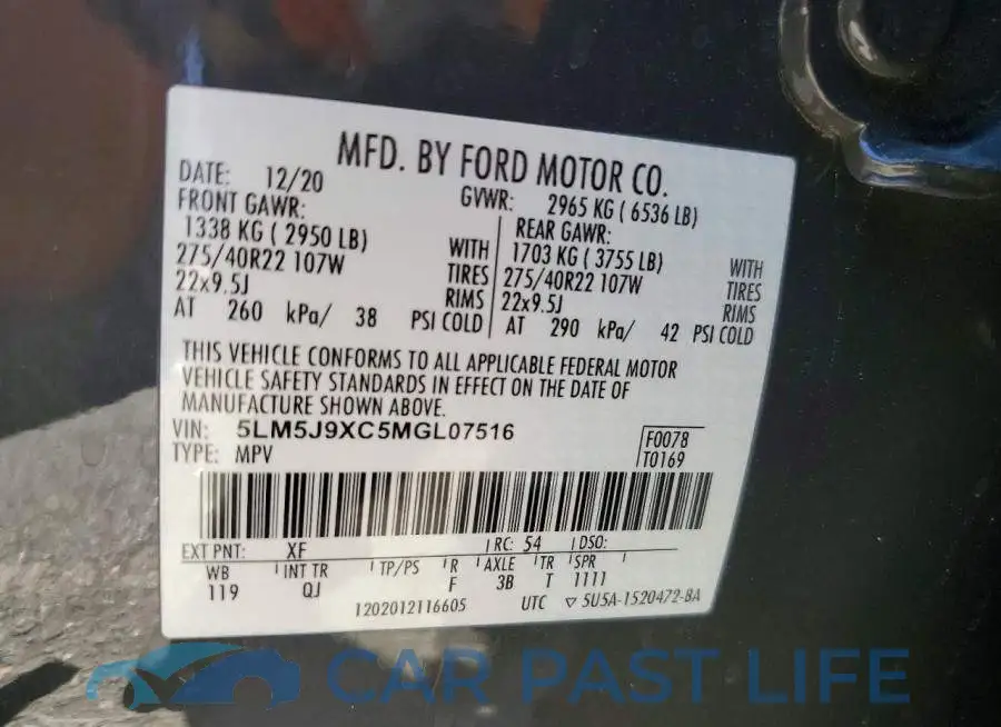 5LM5J9XC5MGL07516# 14