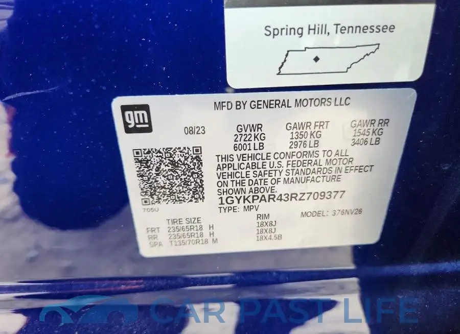 1GYKPAR43RZ709377# 12