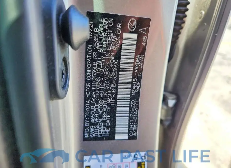 JTHP9JBH5M2053590# 12