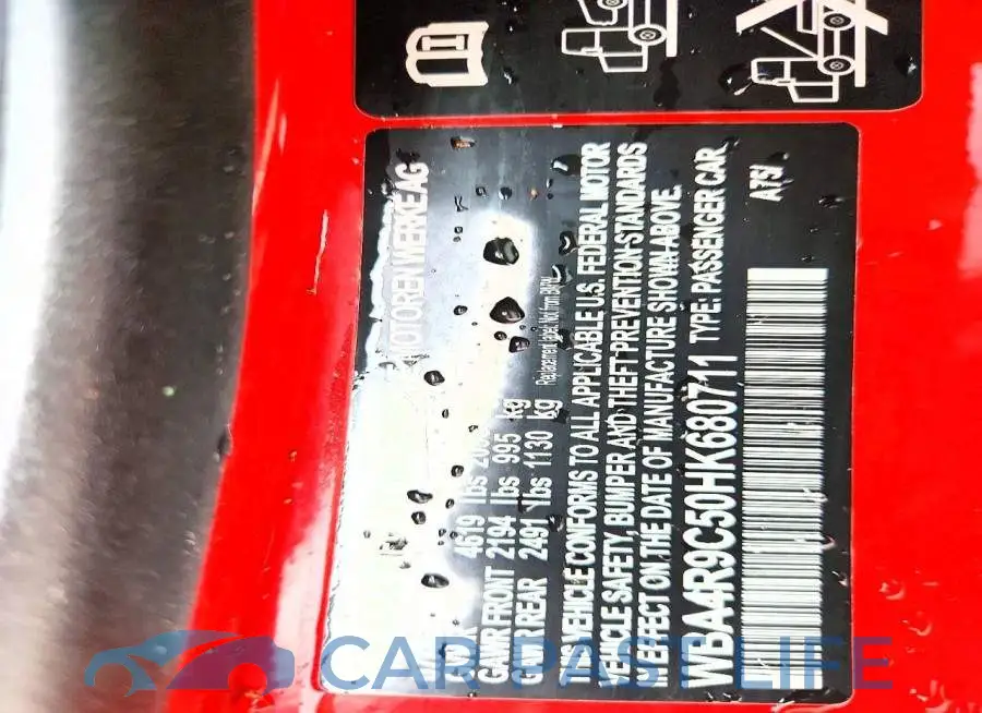 WBA4R9C50HK680711# 12
