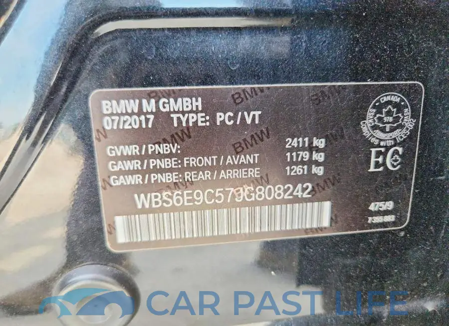 WBS6E9C57JG808242# 12