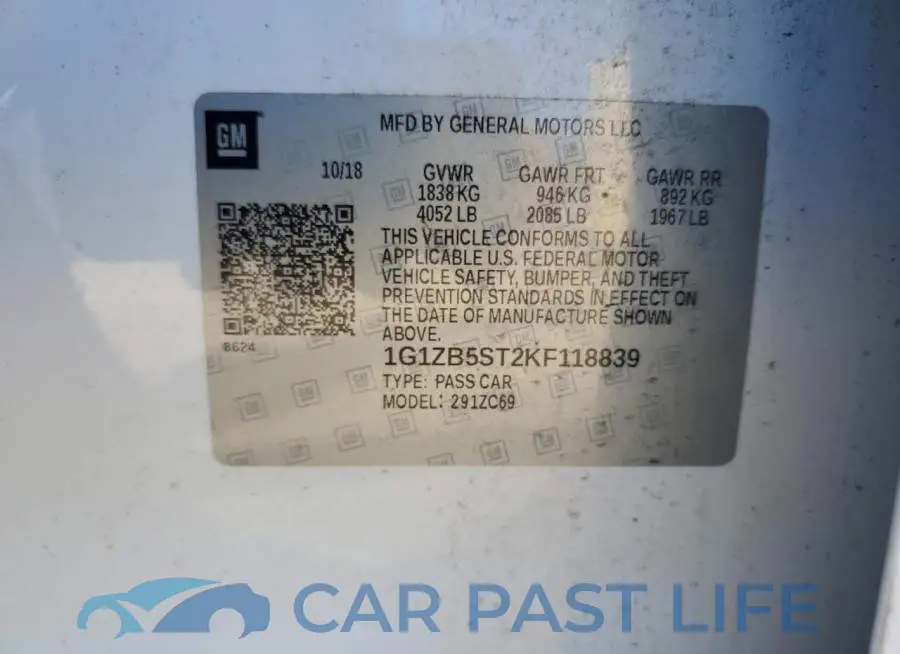 1G1ZB5ST2KF118839# 12