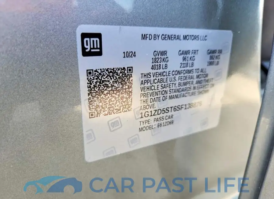 1G1ZD5ST6SF138876# 13