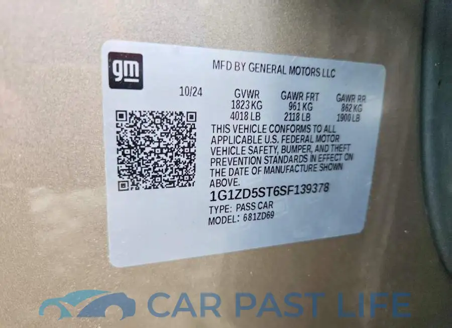 1G1ZD5ST6SF139378# 12