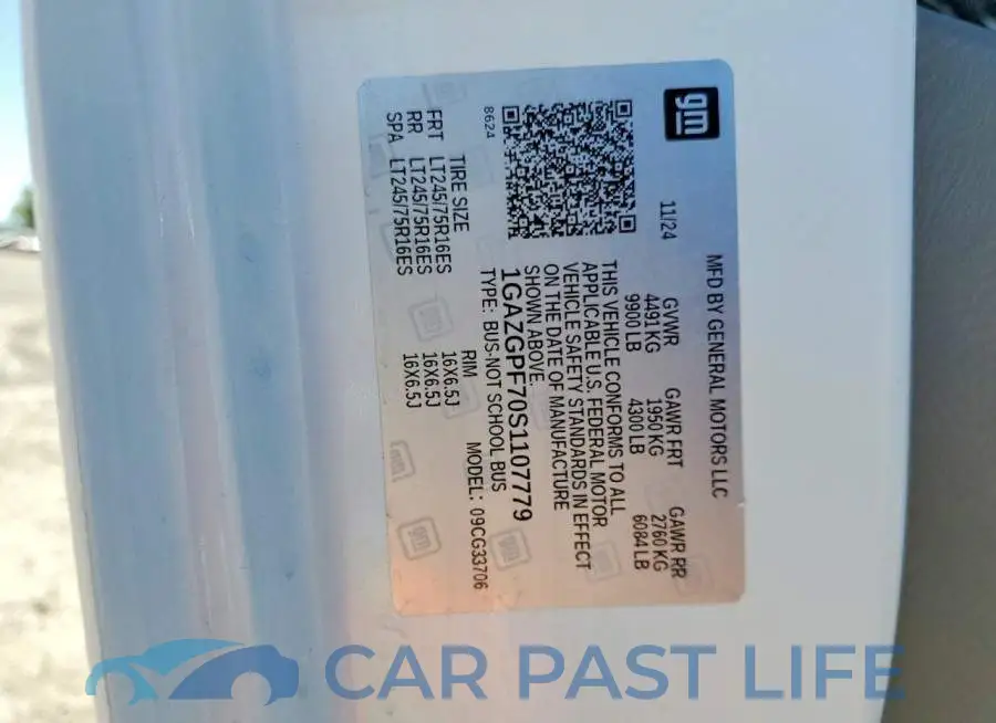 1GAZGPF70S1107779# 13