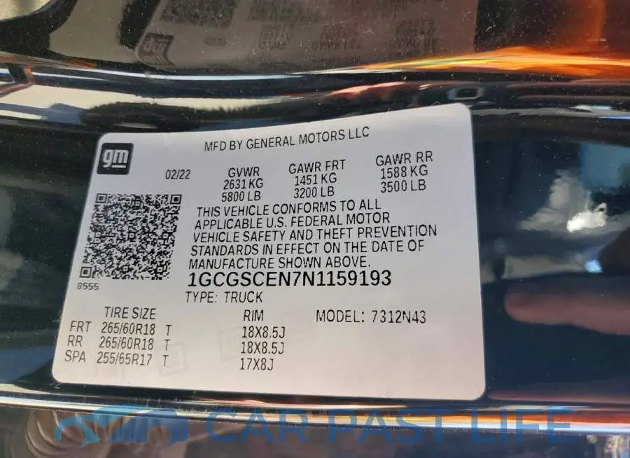1GCGSCEN7N1159193# 12