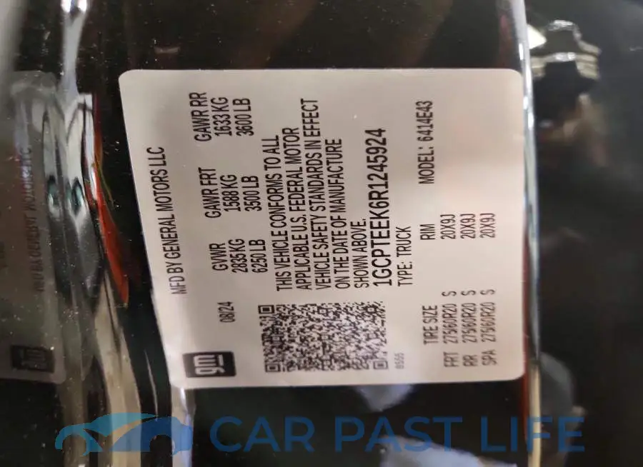 1GCPTEEK6R1245924# 13
