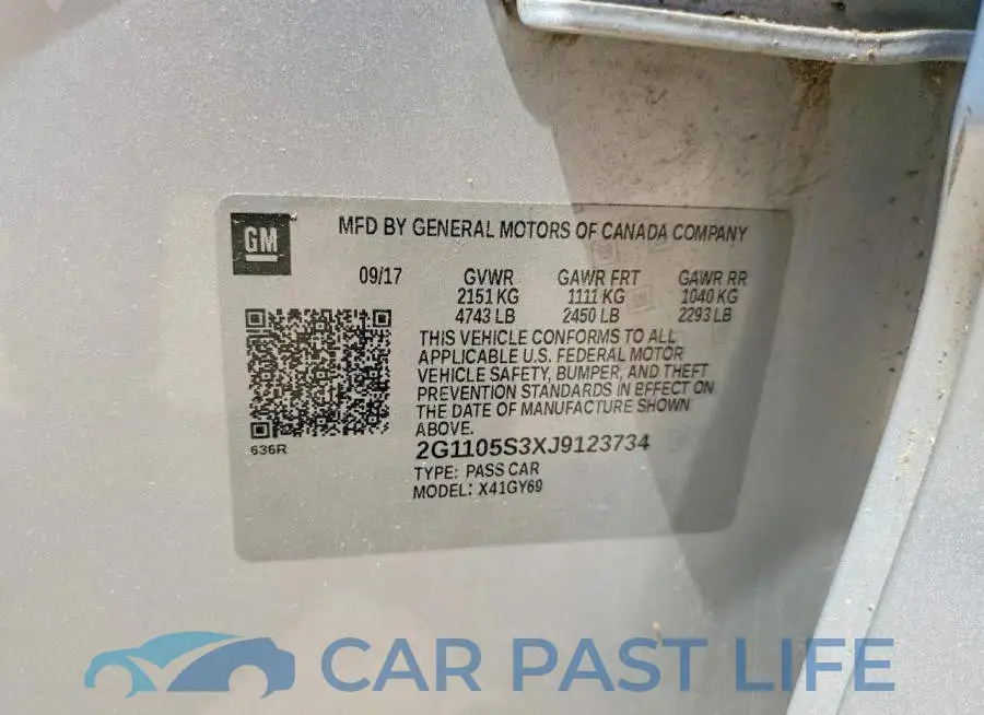 2G1105S3XJ9123734# 12