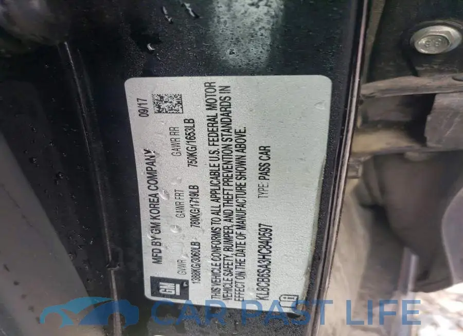KL8CB6SA3HC840597# 13
