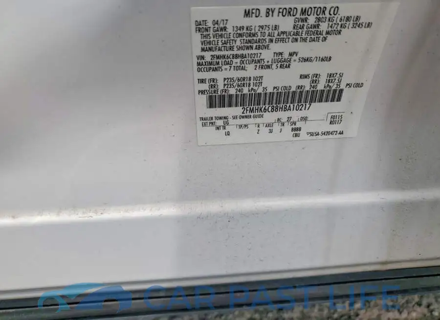 2FMHK6C88HBA10217# 14
