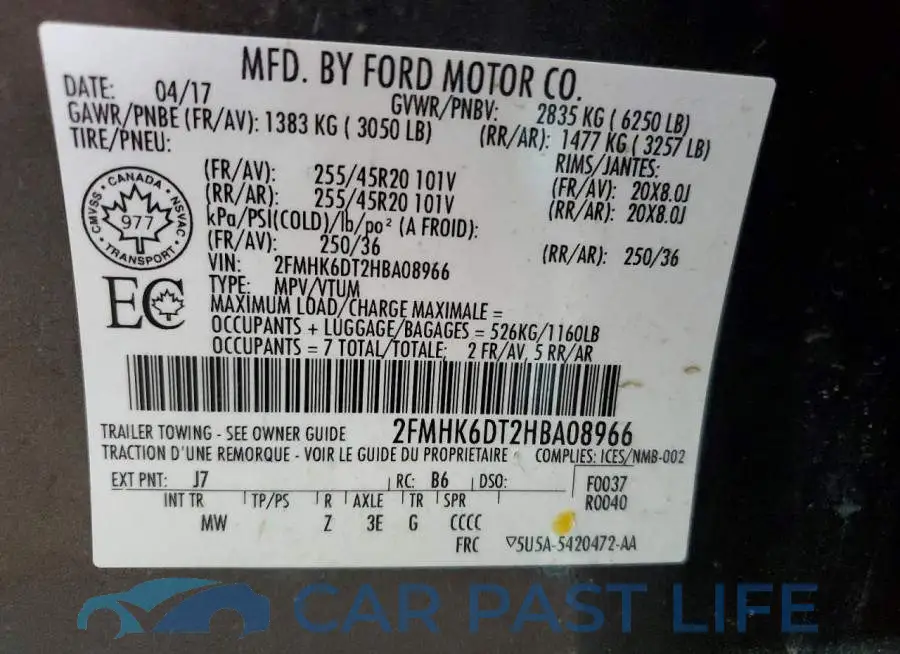 2FMHK6DT2HBA08966# 13