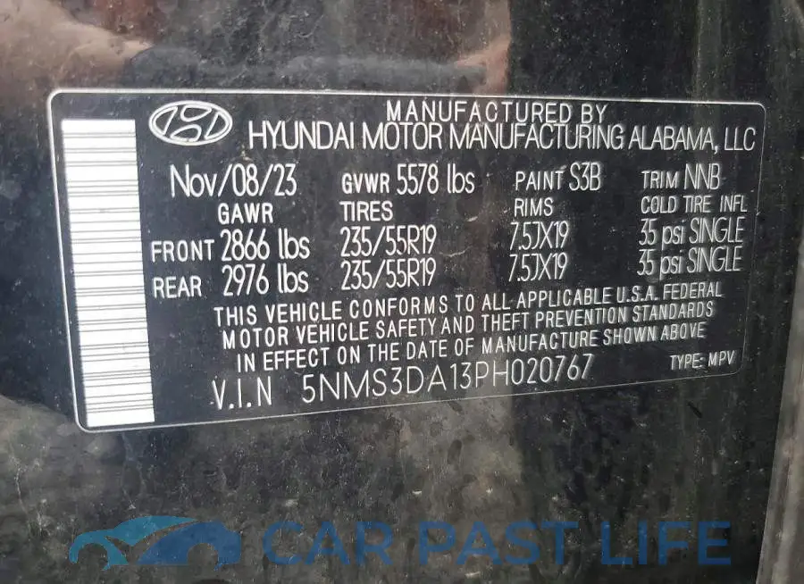 5NMS3DA13PH020767# 13