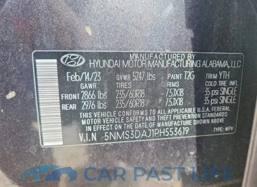 5NMS3DAJ1PH553619# 13