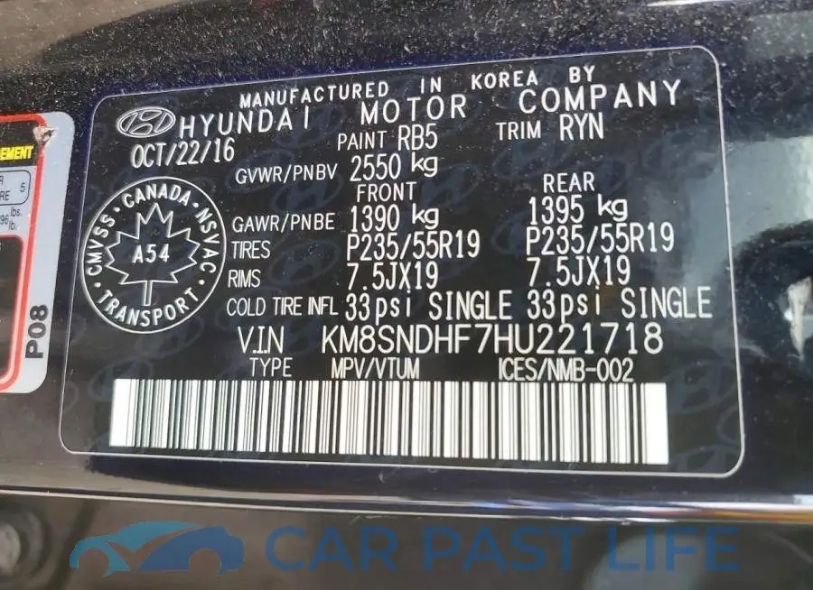 KM8SNDHF7HU221718# 13