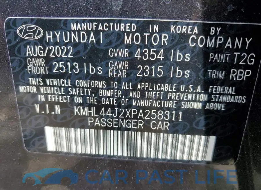 KMHL44J2XPA258311# 12