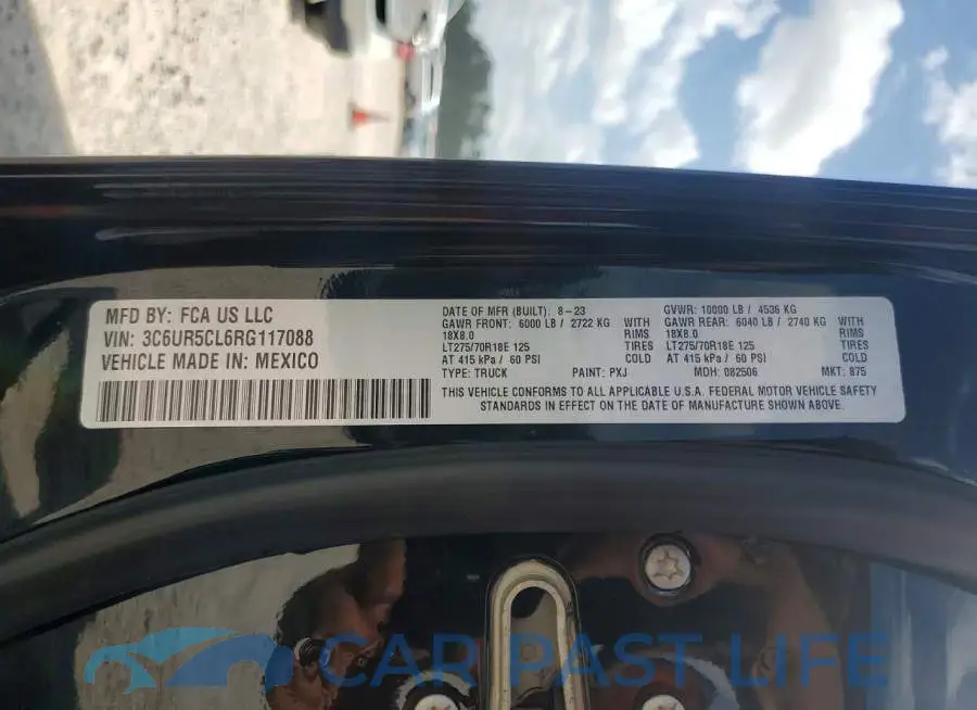 3C6UR5CL6RG117088# 12
