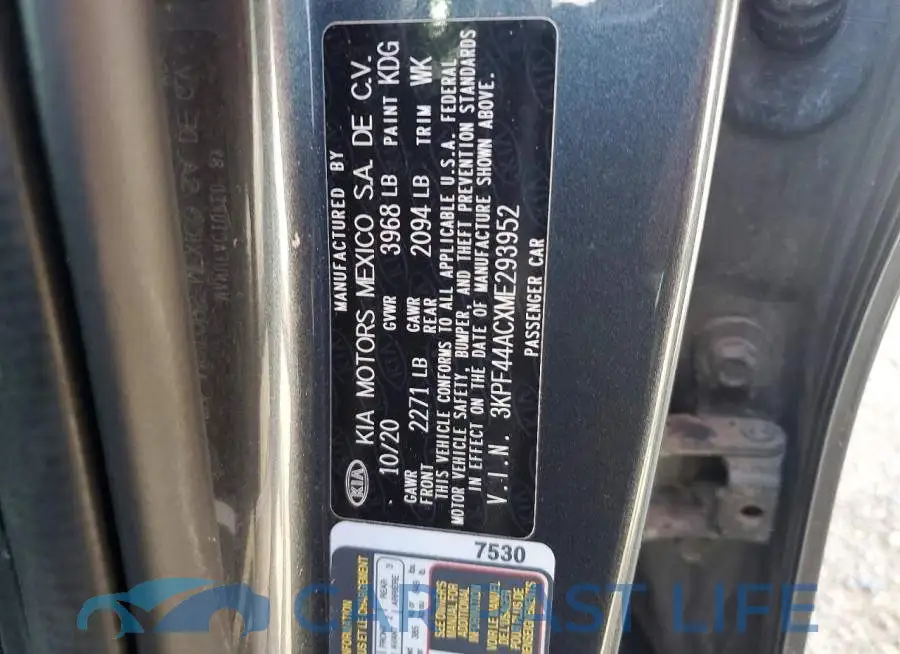 3KPF44ACXME293952# 12