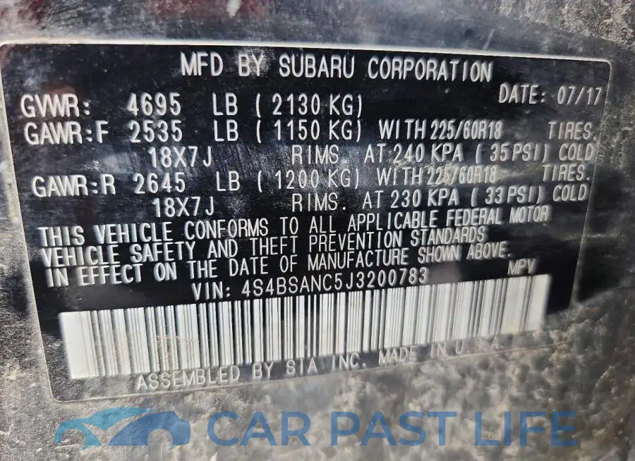4S4BSANC5J3200783# 12