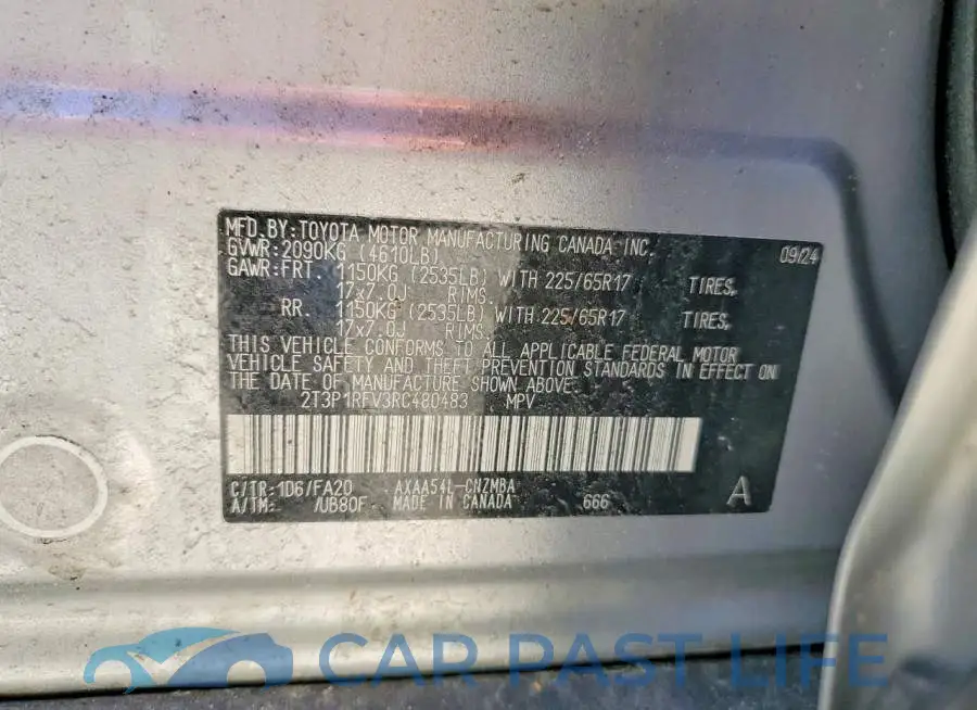 2T3P1RFV3RC480483# 12