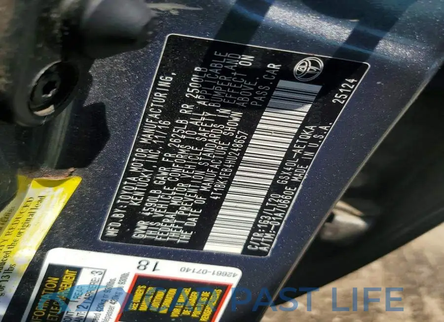 4T1BK1EB4HU248657# 12